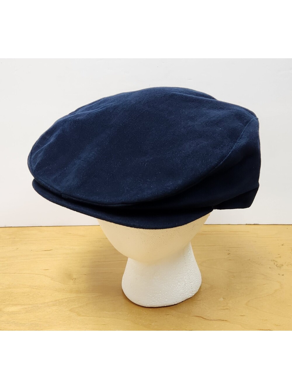 Vintage The Caddy Cap Gridiron Golf Blue Flat Cap Size XL Newsboy Driving Hat